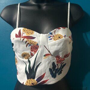 5 for $20 tops sale SHEIN Floral Camisole Crop Top- Size XS